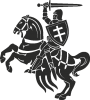Принт Всадник Погоня для печати на майке, футболке, толстовке, свитшоте, кепке или кружке