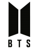 Принт Bts logo для печати на майке, футболке, толстовке, свитшоте, кепке или кружке