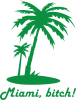 Принт Miami bitch2 для печати на майке, футболке, толстовке, свитшоте, кепке или кружке